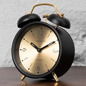 Настольные часы Traditional Bell Alarm Clock Black