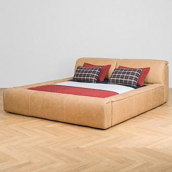 Двуспальная кровать-реклайнер Toro Motion Bed US King натуральная кожа Freehand Waxed Nutmeg