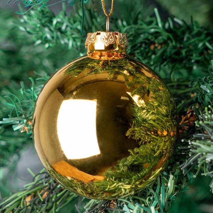 Glass Uni Ball Shiny Gold 7 cm