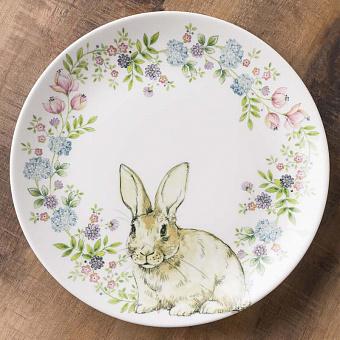 Тарелка Rabbit In A Wreath Dinner Plate