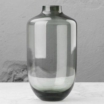 Ваза Bulbous Grey Glass Vase Tall