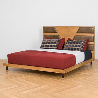 Двуспальная кровать Canyon Double Bed RM натуральная кожа Antique Master