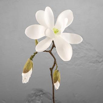 Искусственный цветок Magnolia Branch White 75 cm