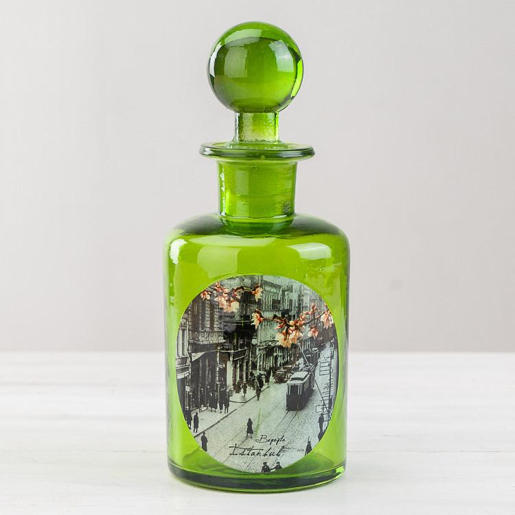 Flask With Stopper Green
