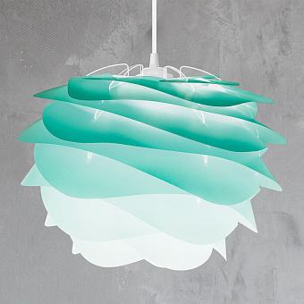 Подвесной светильник Carmina Hanging Lamp With White Cord Mini пластик Turquoise Plastic