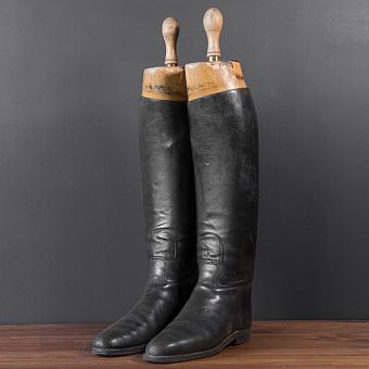 Винтажные сапоги Vintage Black Riding Boots With Shoe Lasts 4