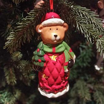 Ёлочная игрушка с подсветкой Christmas Teddy Bear With Lights 11,5 cm discount