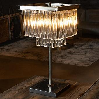Настольная лампа Paradise Table Lamp хрусталь и металл Clear Crystal and Natural Metal
