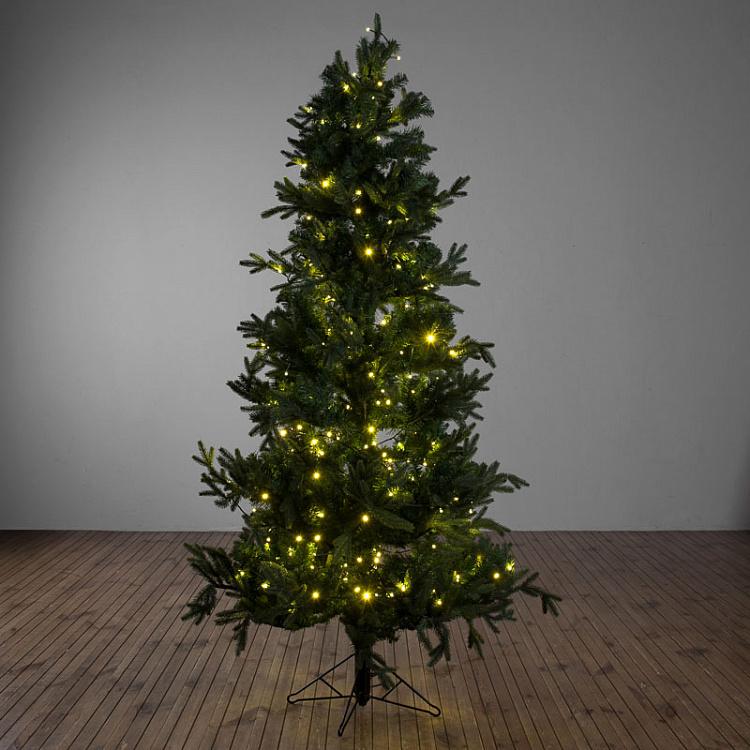 Искусственная новогодняя ёлка ручной работы с гирляндой Christmas Tree With Lights 180 cm