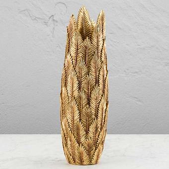 Ваза Tropical Leaf Vase Tall Gold