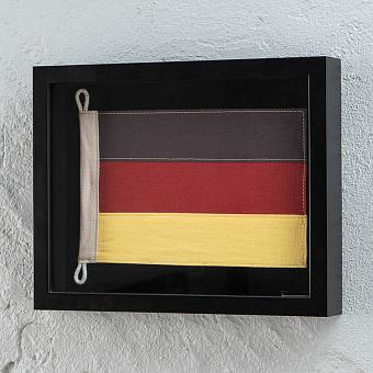Арт-объект Shadow Box Flag Germany Mini дерево Wood Black