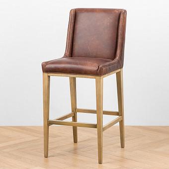 Барный стул Margarita Barstool, Oak Brown натуральная кожа Autumn Brown