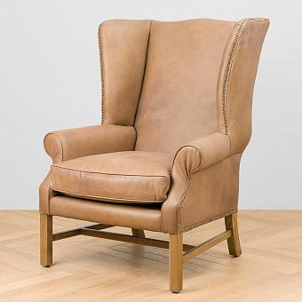 Кресло Daddy Downing Chair, Weathered Wood натуральная кожа Destroyed Raw