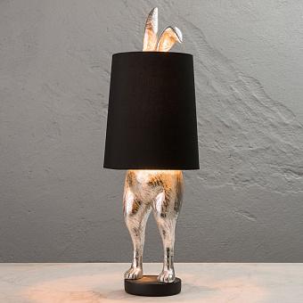 Настольная лампа Table Lamp Hiding Bunny Silver Black