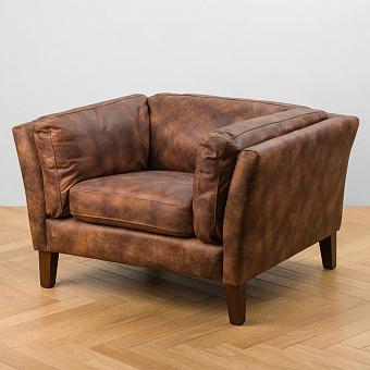 Кресло Verona Chair, Oak Dark Brown натуральная кожа Autumn Brown