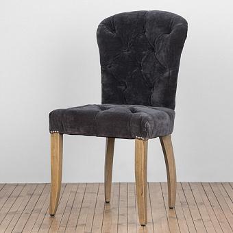 Стул Chester Dining Chair, Weathered Wood хлопок Vintage Moleskin Graphite