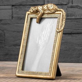 Рамка для фото Picture Frame With Golden Panther