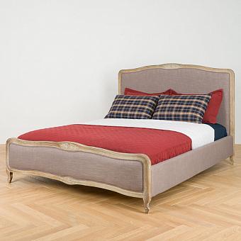 Полутороспальная кровать Marie Bed лён Linen Stone