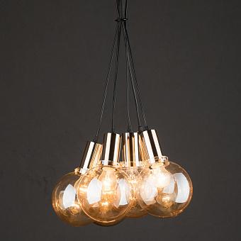 Подвесной светильник Lamp Bulb Bundle Amber Glass
