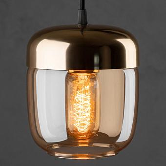 Подвесной светильник Acorn Amber Brass Hanging Lamp With Black Cord
