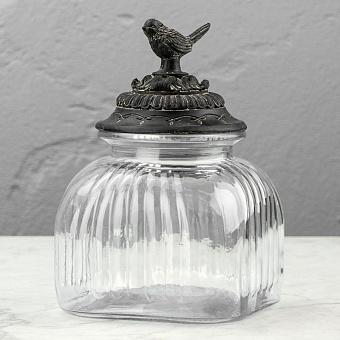 Ёмкость для хранения Decorative Jar With Bird Stopper