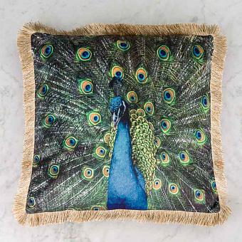 Декоративная подушка Cushion With Fringes Peacock