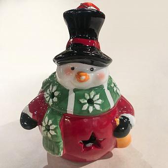 Ёлочная игрушка с подсветкой Christmas Snowman With Lights 11 cm discount1