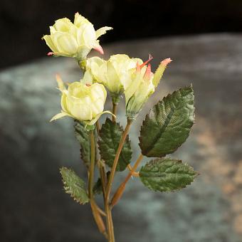 Искусственный цветок Mini Rose Creme/Green 30 cm