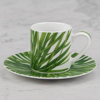 Кофейная пара Life In Green Coffee Cup And Saucer