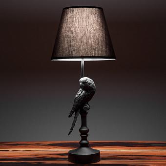 Настольная лампа с абажуром Black Parrot Lamp With Shade