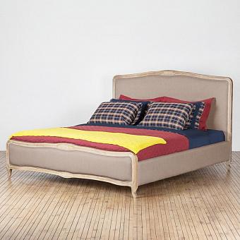 Двуспальная кровать Marie Double Bed лён Linen Stone