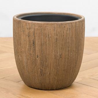 Кашпо Effectory Wood Bowl Pot Light Oak Medium