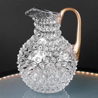 Кувшин Pitcher Hobnail With Golden Handle Large