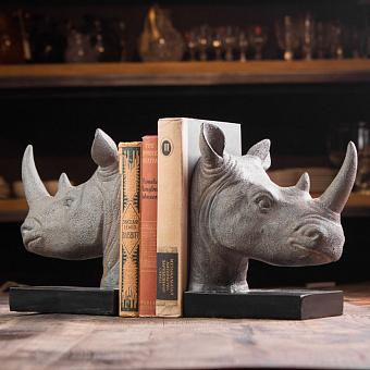Набор из 2-х держателей для книг Bookend Rhino Heads