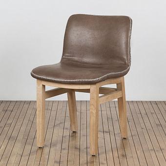 Стул F297 Cocoon Dining Chair With New Stitch натуральная кожа Pawnee Charcoal